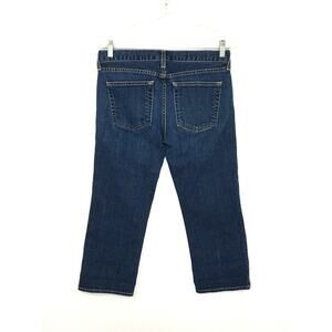 J Crew Hipslung Dark Rinse Capri Jeans Womens 27 Classic Summer Y2K VTG 2006